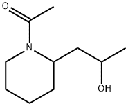 2-Piperidineethanol,  1-acetyl--alpha--methyl-  (4CI) Structure