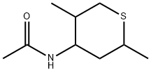 1-Thiapyran,  4-acetamidotetrahydro-2,5-dimethyl-  (5CI) Structure