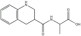 3-Quinolinecarboxamide,  N-(1-carboxyethyl)-1,2,3,4-tetrahydro-  (5CI) 구조식 이미지