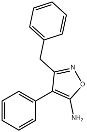 Isoxazole,  5-amino-3-benzyl-4-phenyl-  (5CI) Structure