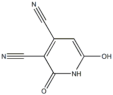 3,4-Pyridinedicarbonitrile,  1,2-dihydro-6-hydroxy-2-oxo-  (6CI) 구조식 이미지