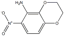 1,4-Benzodioxan-5-amine,  6-nitro-  (5CI) Structure