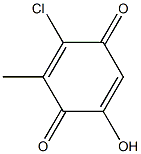 p-Toluquinone,  3-chloro-6-hydroxy-  (1CI) Structure