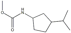 Cyclopentanecarbamic  acid,  3-isopropyl-,  methyl  ester  (1CI) Structure