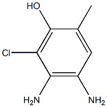 o-크레졸,4,5-디아미노-6-클로로-(2Cl) 구조식 이미지