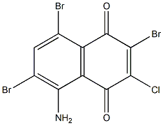 1,4-Naphthoquinone,  5-amino-2,6,8-tribromo-3-chloro-  (5CI) Structure