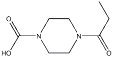 1-피페라진카르복실산,4-프로피오닐-(5CI) 구조식 이미지