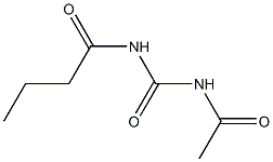 요소,1-아세틸-3-부티릴-(4CI) 구조식 이미지