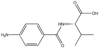 Valine,  N-(p-aminobenzoyl)-,  DL-  (6CI) Structure
