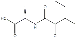 알라닌,N-[DL-2-클로로-3-메틸발레릴]-,DL-(5CI) 구조식 이미지