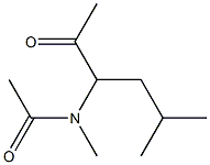 아세트아미드,N-(1-아세틸-3-메틸부틸)-N-메틸-,DL-(5CI) 구조식 이미지