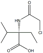 Valine,  N-chloroacetyl-2-ethyl-  (5CI) Structure