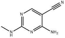 5-Pyrimidinecarbonitrile, 4-amino-2-methylamino- (6CI) Structure