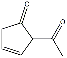 3-Cyclopenten-1-one, 2-acetyl- (6CI) Structure