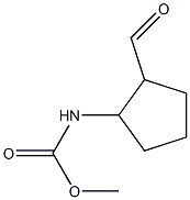 Cyclopentanecarbamic  acid,  2-formyl-,  methyl  ester  (6CI) Structure