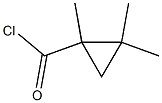시클로프로판카르보닐클로라이드,1,2,2-트리메틸-(6CI) 구조식 이미지