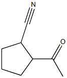 Cyclopentanecarbonitrile, 2-acetyl- (6CI) Structure