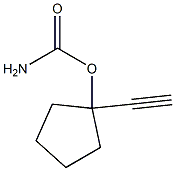 Carbamic acid, 1-ethynylcyclopentyl ester (6CI) Structure