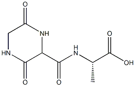 Alanine,  N-(3,6-dioxo-2-piperazinylcarbonyl)-  (6CI) Structure