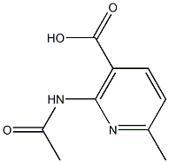 니코틴산,2-아세트아미도-6-메틸-(6CI) 구조식 이미지