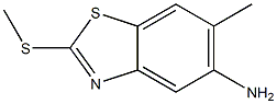 Benzothiazole, 5-amino-6-methyl-2-(methylthio)- (6CI) Structure