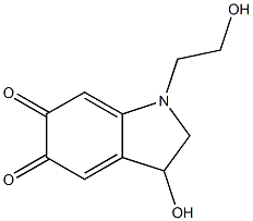 5,6-Indolinedione, 3-hydroxy-1-(2-hydroxyethyl)- (6CI) Structure