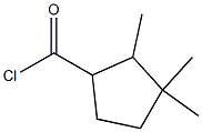 시클로펜탄카르보닐염화물,2,3,3-트리메틸-(6CI) 구조식 이미지