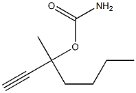 카르밤산,1-부틸-1-메틸-2-프로피닐에스테르(6CI) 구조식 이미지