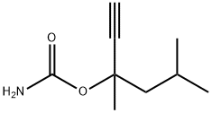 카르밤산,1-이소부틸-1-메틸-2-프로피닐에스테르(6CI) 구조식 이미지