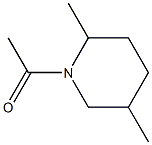 피페리딘,1-아세틸-2,5-디메틸-(6CI) 구조식 이미지