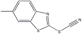 티오시안산,6-메틸-2-벤조티아졸릴에스테르(6CI) 구조식 이미지