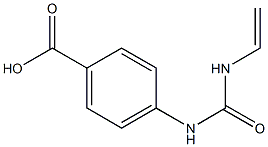 Benzoic acid, p-3-vinylureido- (6CI) Structure