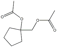 Cyclopentanemethanol, 1-hydroxy-, diacetate (6CI) Structure