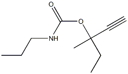 카르밤산,프로필-,1-에틸-1-메틸-2-프로피닐에스테르(6CI) 구조식 이미지
