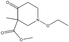 Nipecotic acid, 1-ethoxy-3-methyl-4-oxo-, methyl ester (6CI) Structure