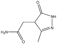 2-Pyrazoline-4-acetamide,  3-methyl-5-oxo-  (6CI) 구조식 이미지