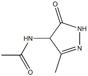 2-Pyrazolin-5-one,  4-acetamido-3-methyl-  (6CI) Structure