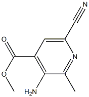 Isonicotinic acid, 3-amino-6-cyano-2-methyl-, methyl ester (6CI) Structure