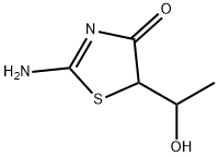 2-Thiazolin-4-one,  2-amino-5-(1-hydroxyethyl)-  (6CI) Structure