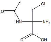 Propionic  acid,  2-acetamido-2-amino-3-chloro-  (6CI) Structure