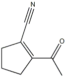 1-사이클로펜텐-1-카보니트릴,2-아세틸-(6CI) 구조식 이미지