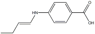 Benzoic acid, p-1-butenylamino- (6CI) Structure