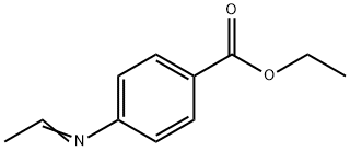 Benzoic acid, p-ethylideneamino-, ethyl ester (6CI) Structure