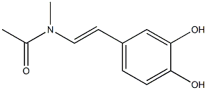 아세트아미드,N-(3,4-디히드록시스티릴)-N-메틸-(6CI) 구조식 이미지