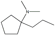 Cyclopentylamine, N,N-dimethyl-1-propyl- (6CI) Structure