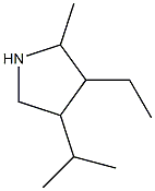 Pyrrolidine, 3-ethyl-4-isopropyl-2-methyl- (6CI) Structure