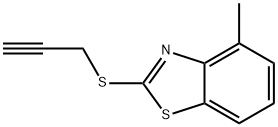 Benzothiazole, 4-methyl-2-(2-propynylthio)- (6CI) Structure