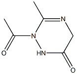as-Triazin-6(1H)-one, 2-acetyl-2,5-dihydro-3-methyl- (6CI) Structure