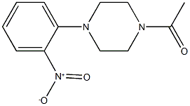 1-acetyl-4-{2-nitrophenyl}piperazine Structure