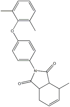 2-[4-(2,6-dimethylphenoxy)phenyl]-4-methyl-3a,4,7,7a-tetrahydro-1H-isoindole-1,3(2H)-dione 구조식 이미지